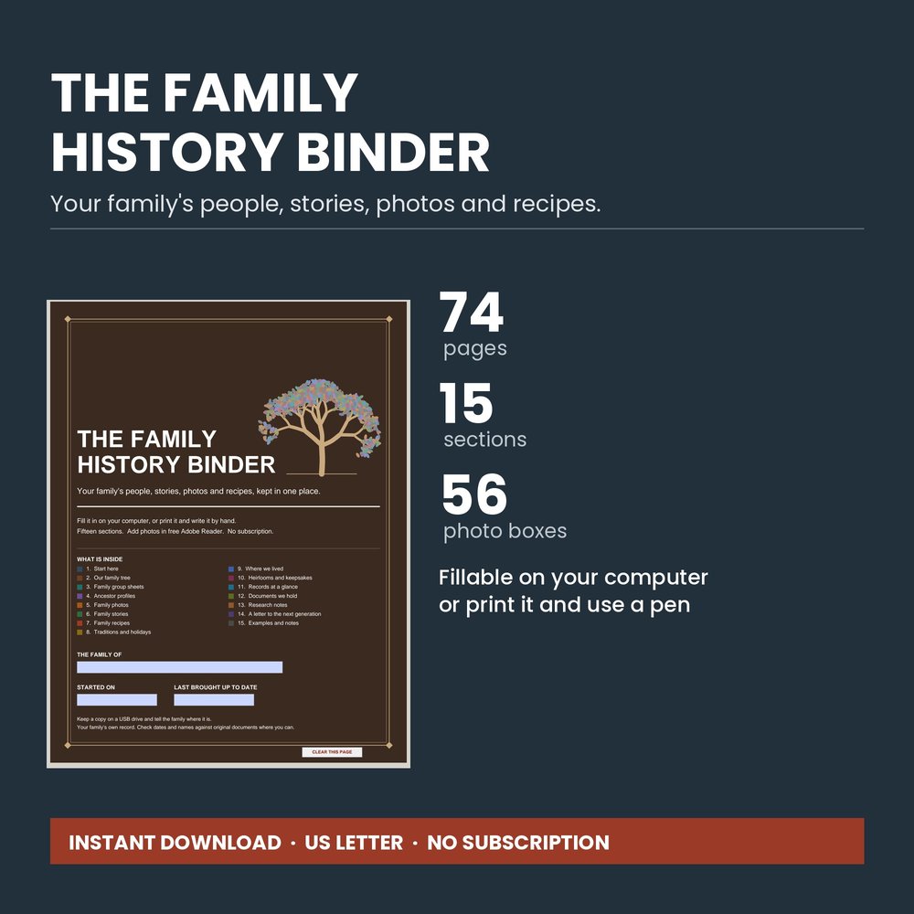 The Family History Binder